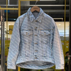 ALEXANDERWANG Falling Back Logo Denim Jacket
