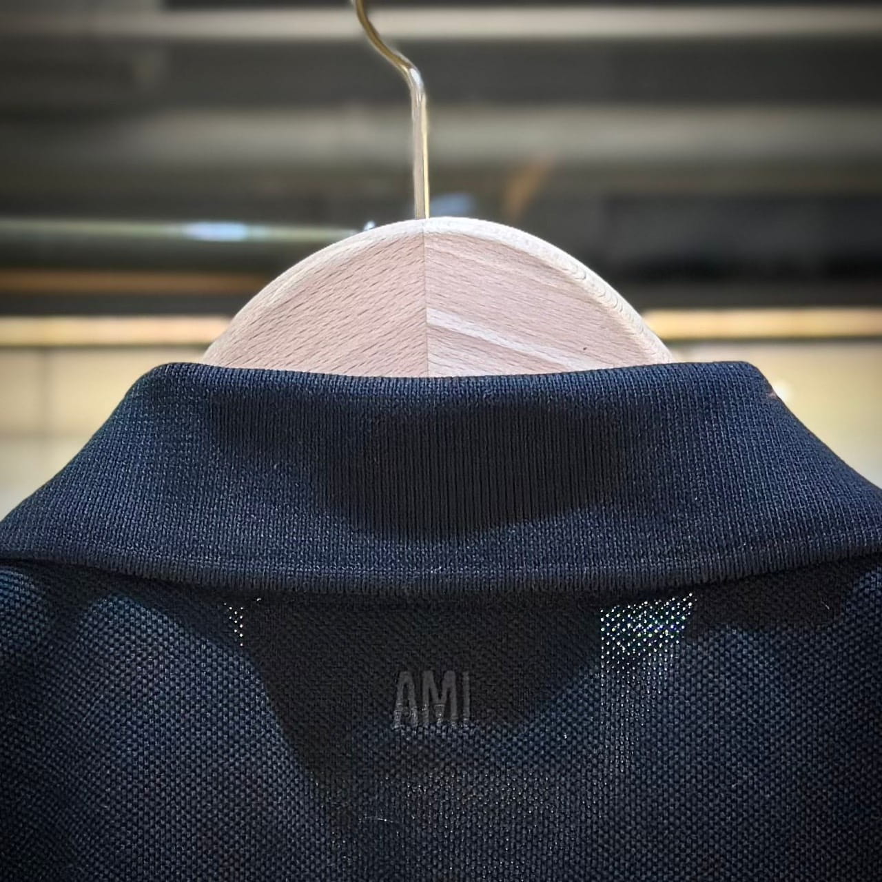 AMI de Coeur Cotton Polo Shirt Black (2)