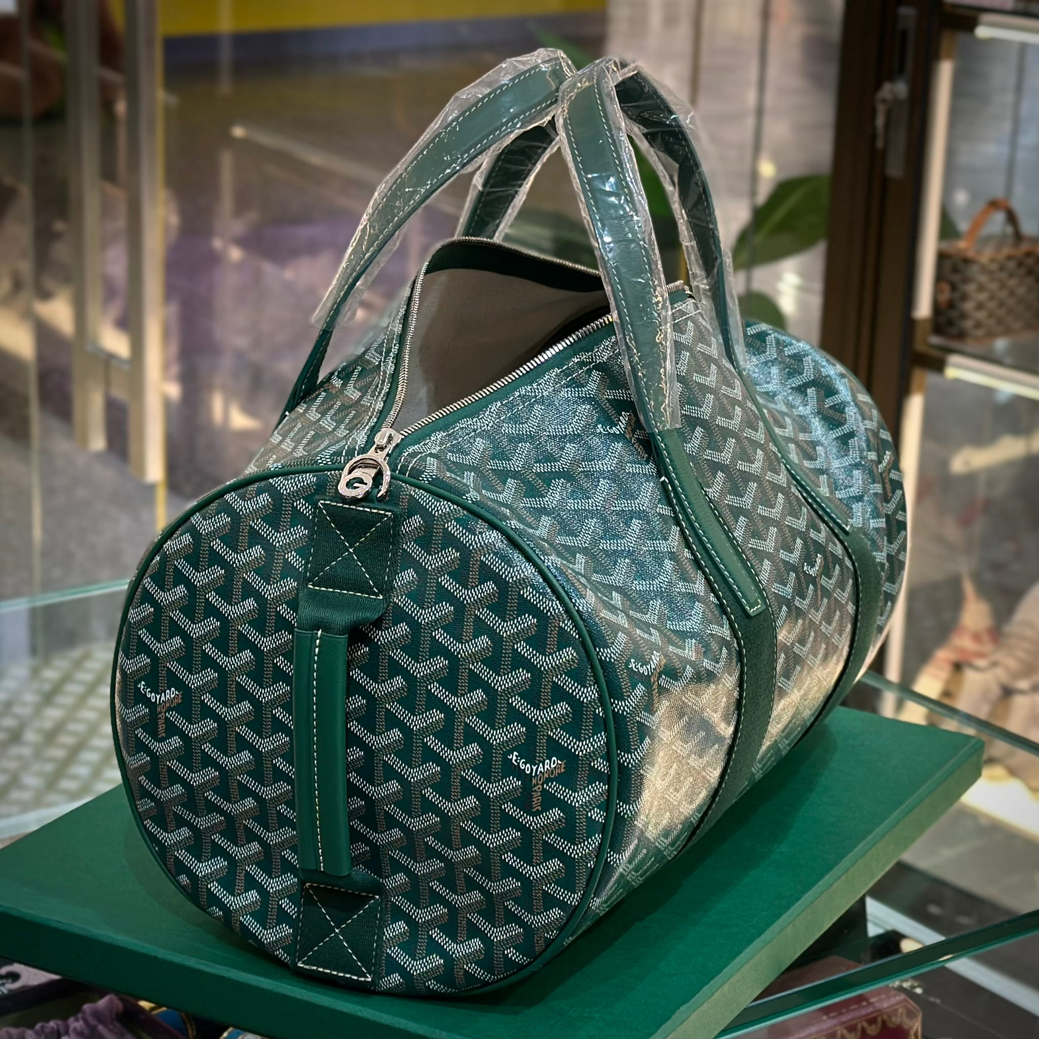 GOYARD Barrel 40 Sports Bag Green (3)