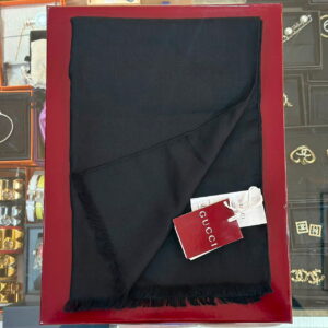 GUCCI GG Wool Silk Scarf