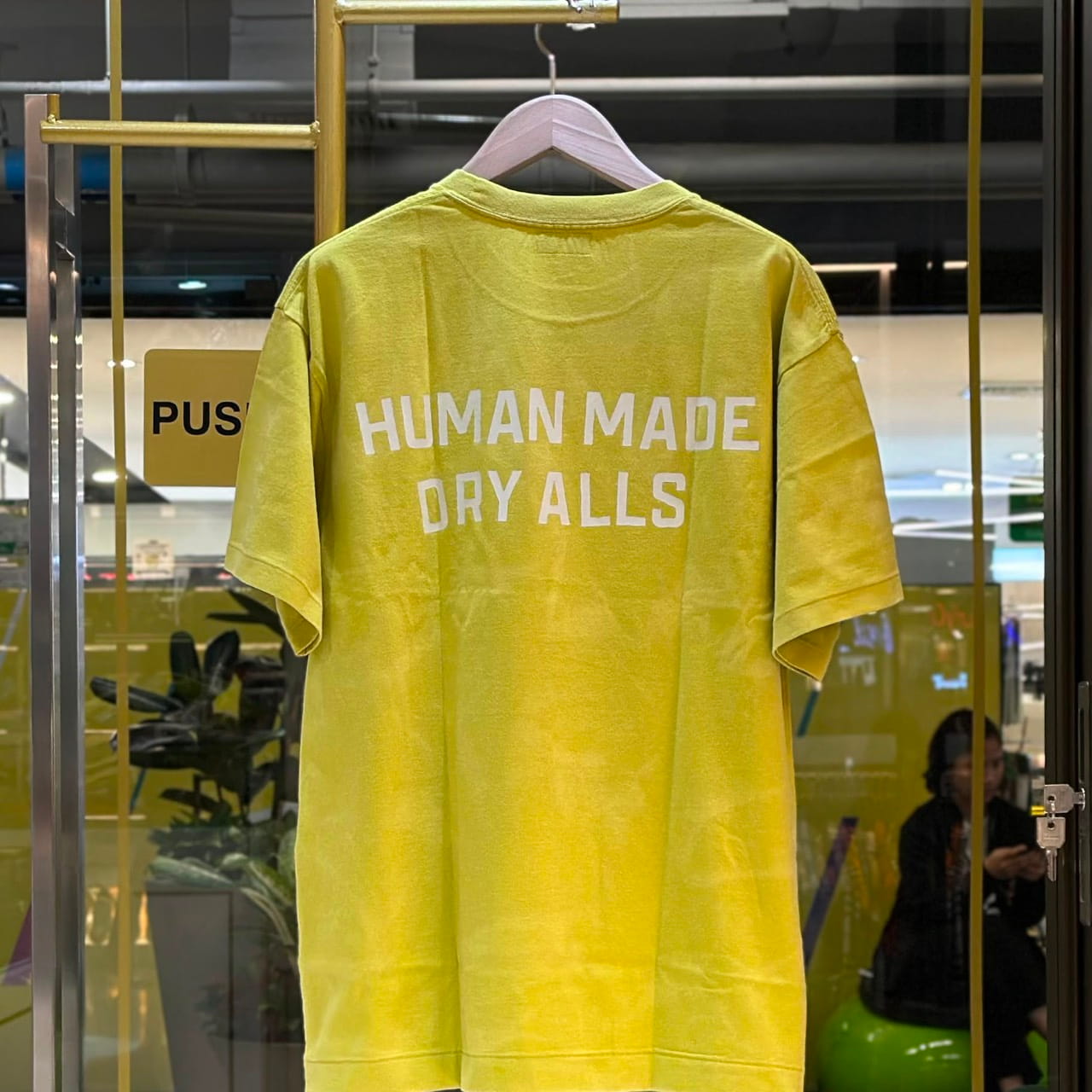 HUMAN MADE Garment Dye Shirt Yellow (2)