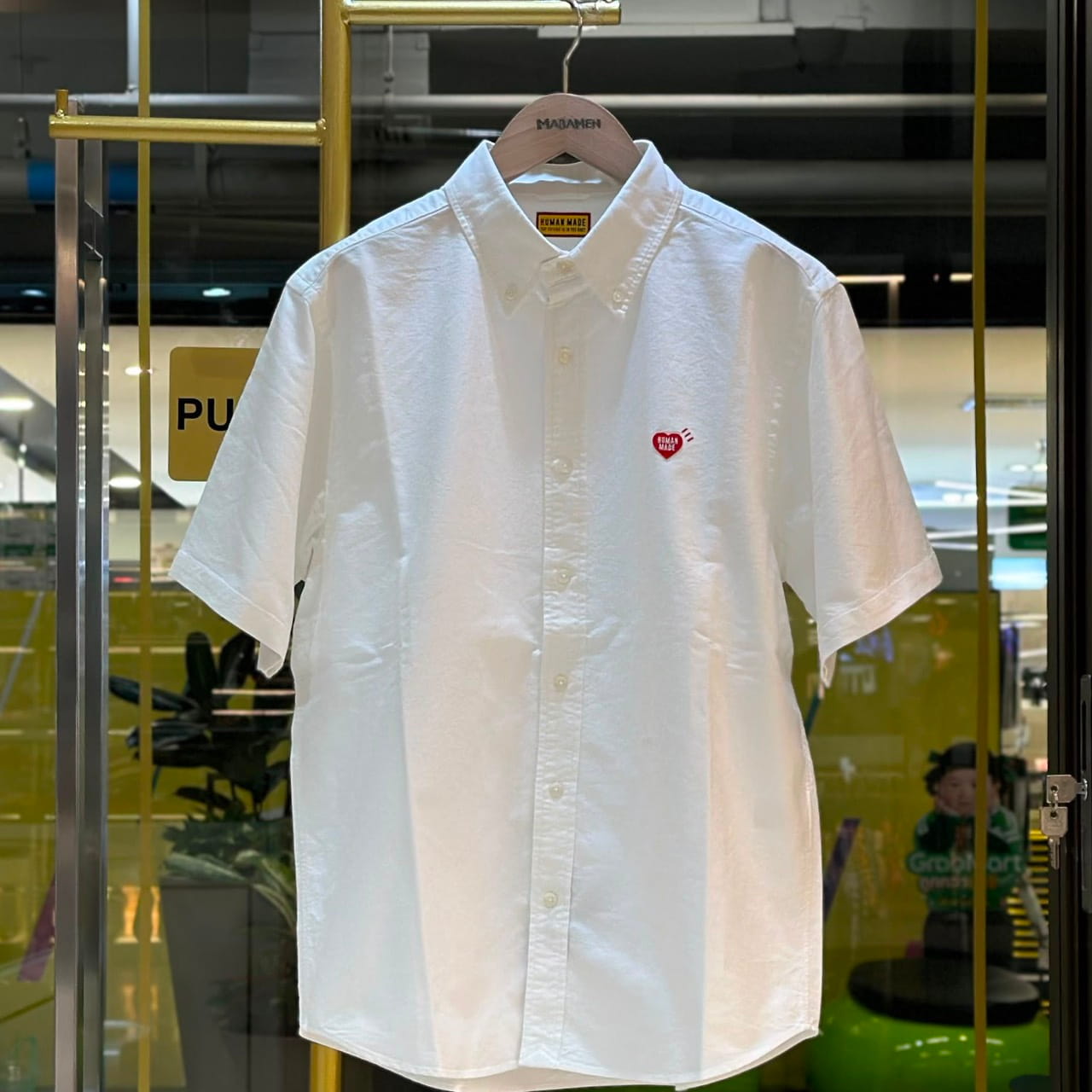 HUMAN MADE Oxford BD Short-Sleeved Shirt White