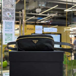 PRADA Re-Nylon and Saffiano Leather Belt Bag