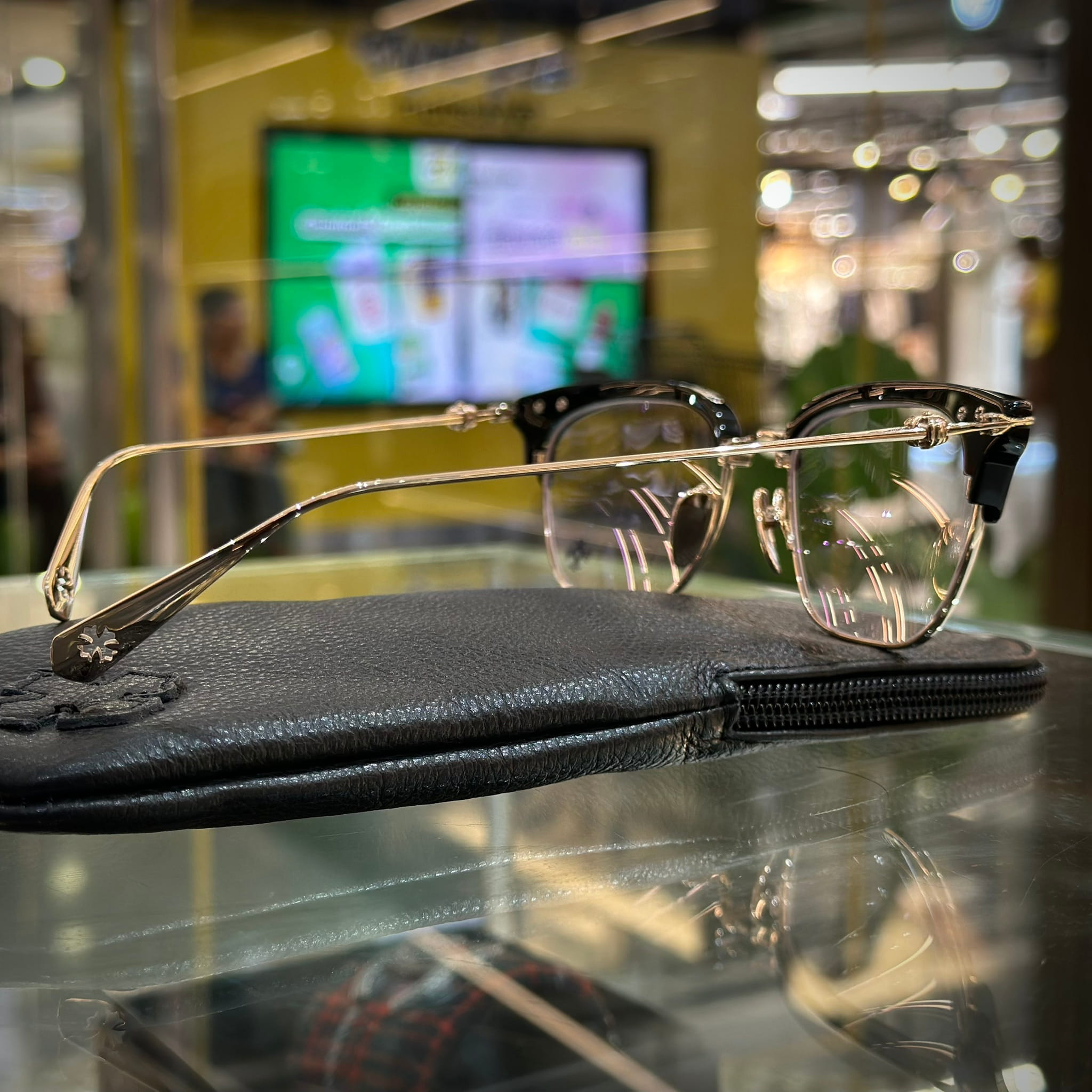 CHROME HEARTS Sluntradiction Glasses Rose Gold (4)