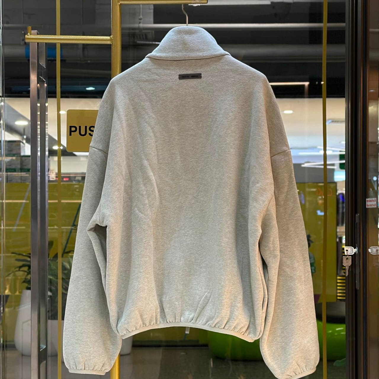 FEAR OF GOD Essentials Signature Modern Track Jacket Heather Stone (2)