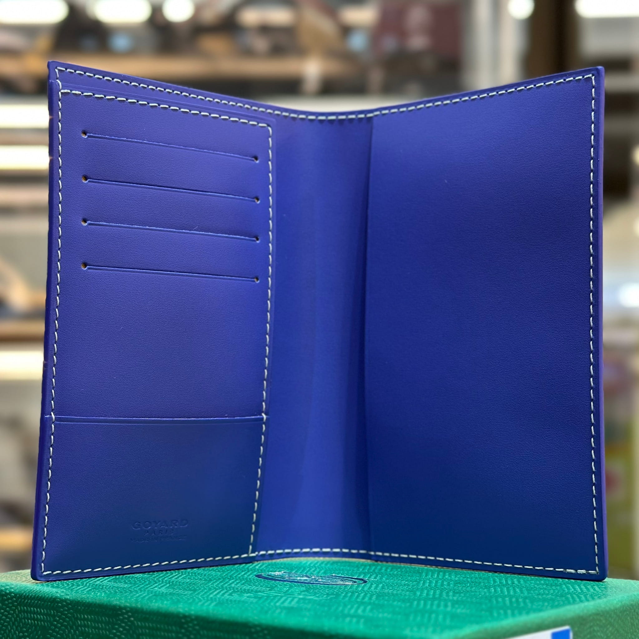 GOYARD 2026 Limited Edition Multicolored Grenelle Passport Cover Blueberry Purple (2)