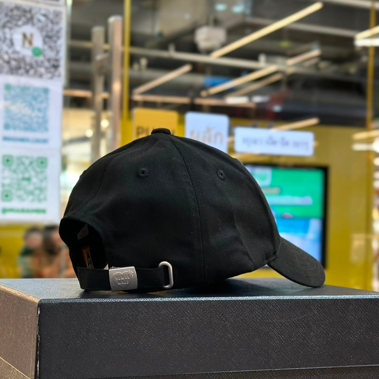 HUMAN MADE Heart Badge 6Panel Twill Cap Black (2)
