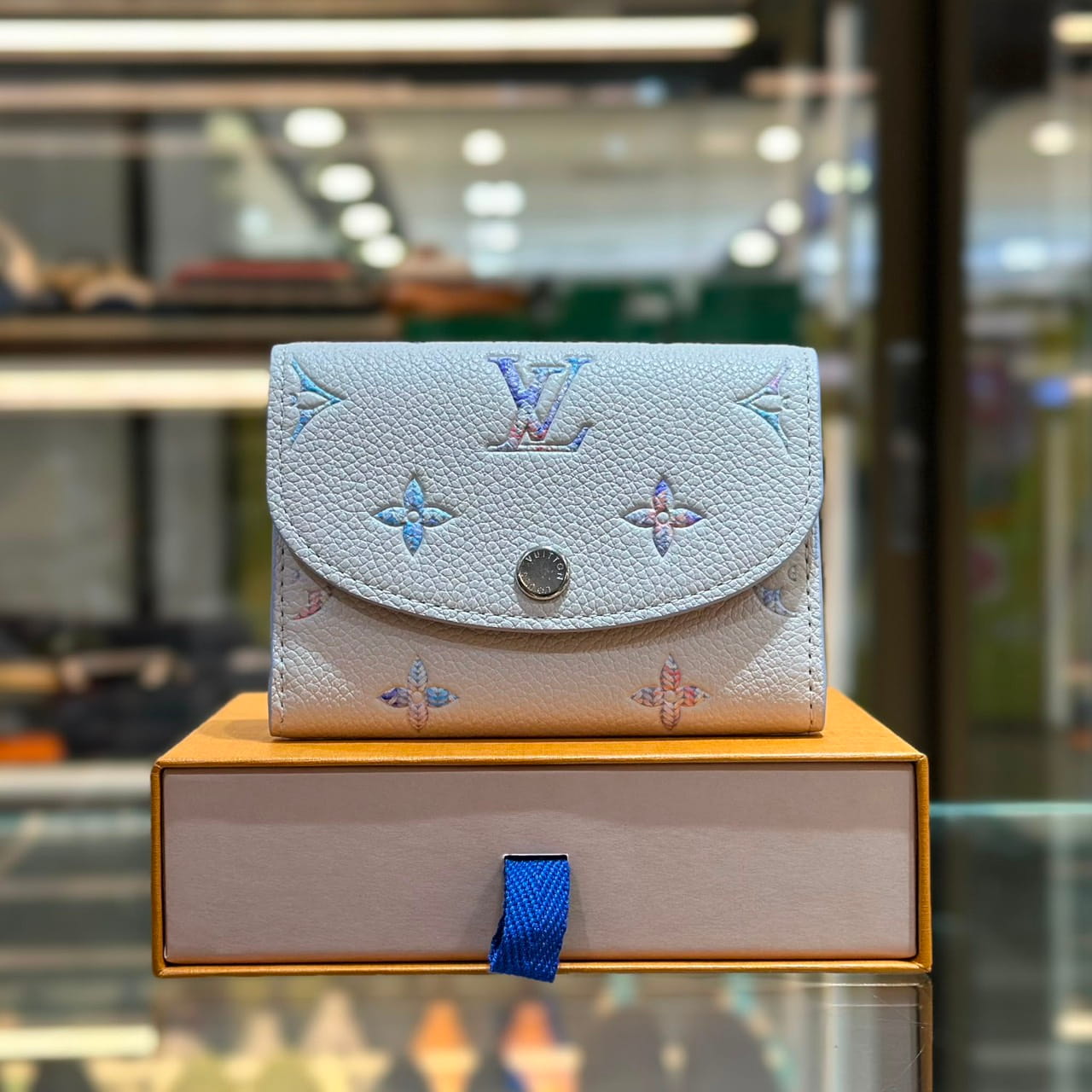 LOUIS VUITTON Monogram Empreinte Rosalie Coin Purse (1)