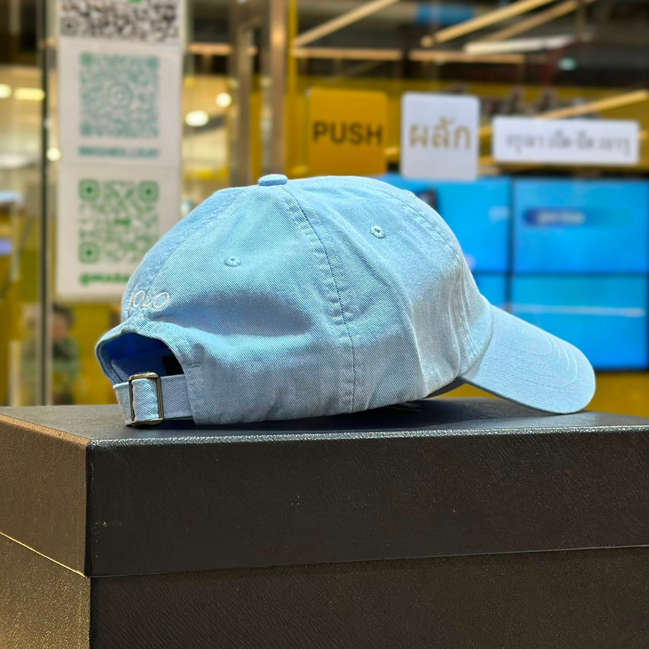 POLO RALPH LAUREN Cotton Chino Baseball Cap Office Blue (2)