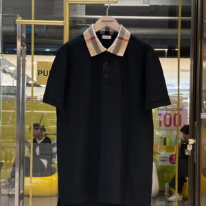 BURBERRY Check Collar Polo Shirt