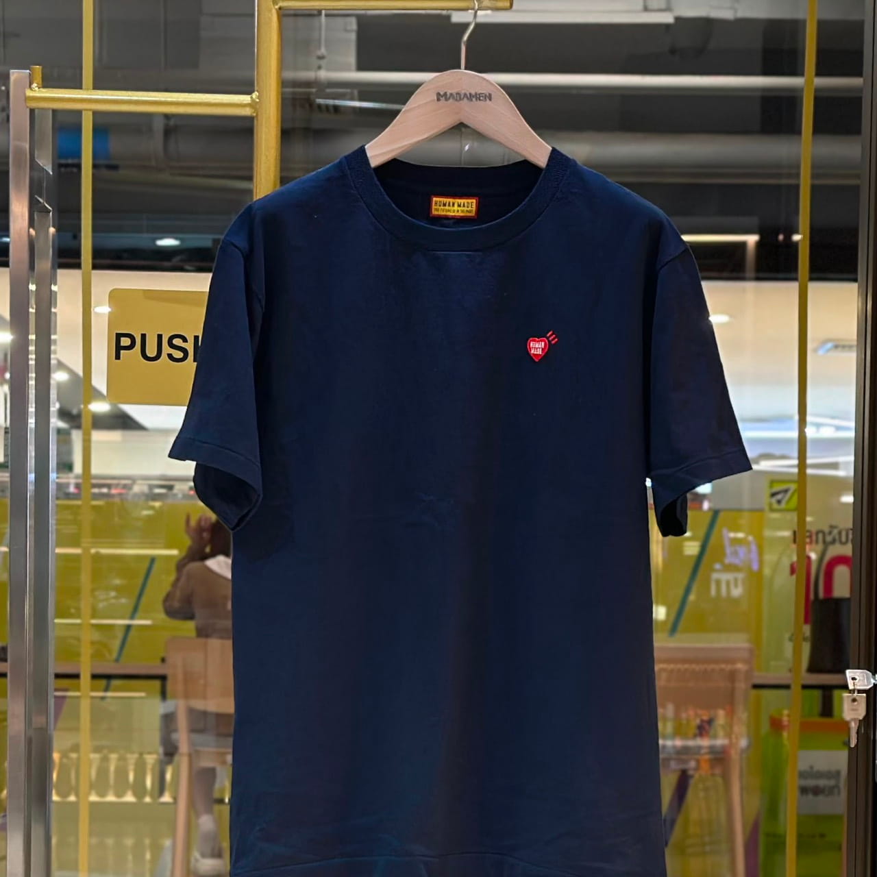 HUMAN MADE Mini Heart Patch T-Shirt Navy (1)