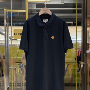 KENZO Orange Tiger Logo Embroidered Polo Shirt
