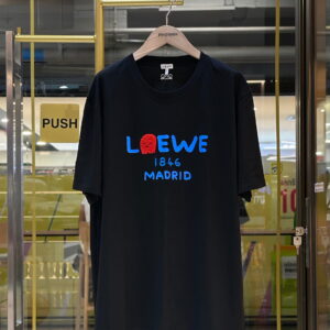 LOEWE 180th Anniversary Lion Mane Logo Embroidered T-Shirt