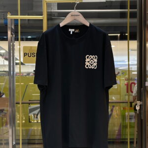 LOEWE Two-Tone Anagram Embroidered Cotton T-Shirt
