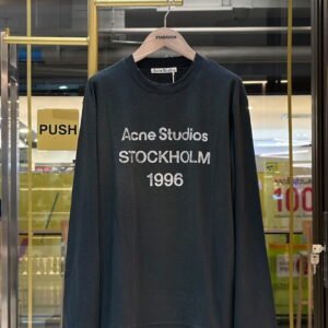 ACNE STUDIOS Sprayed 1996 Logo Long-Sleeved T-Shirt