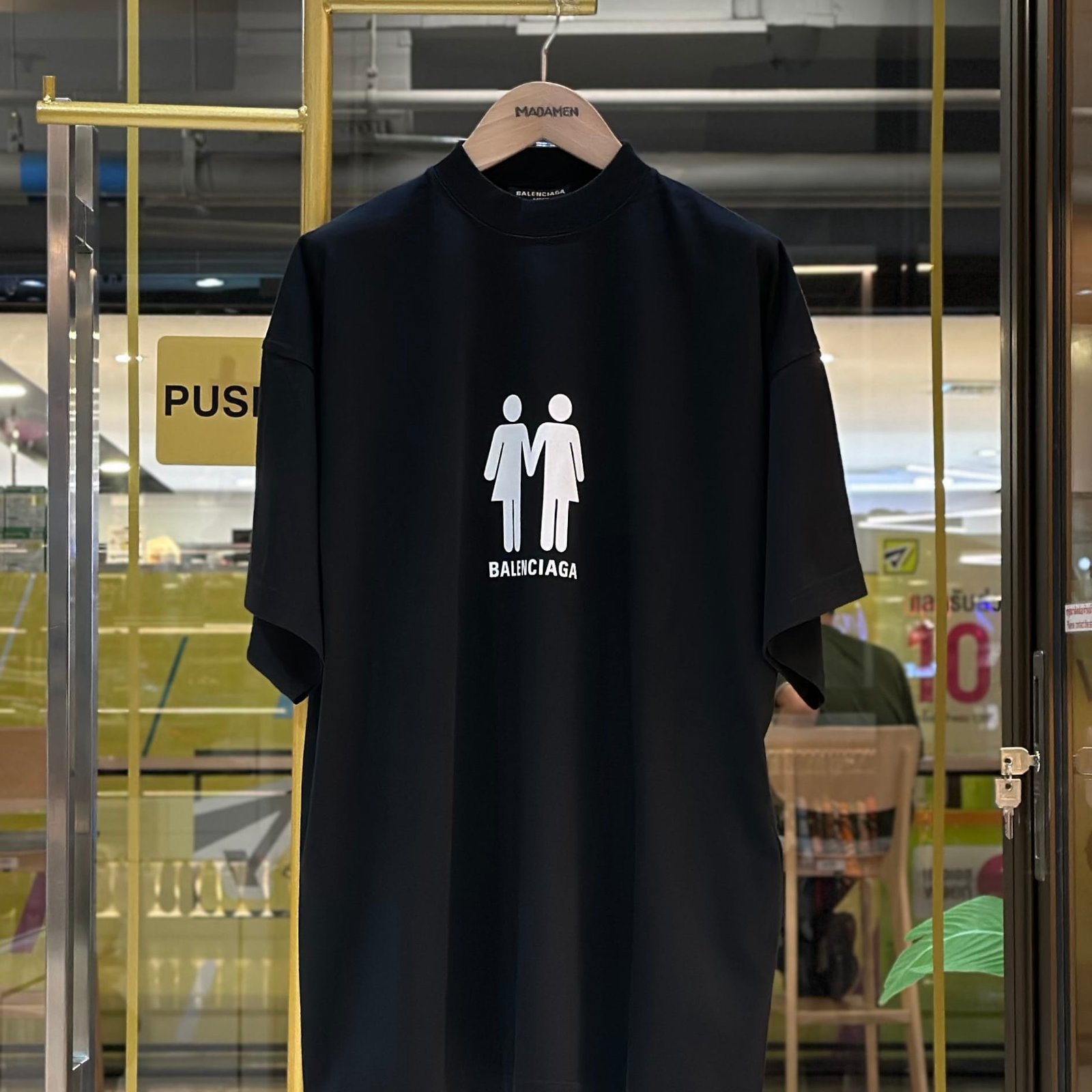 BALENCIAGA Pride 22 Unifit T-Shirt Black (1)