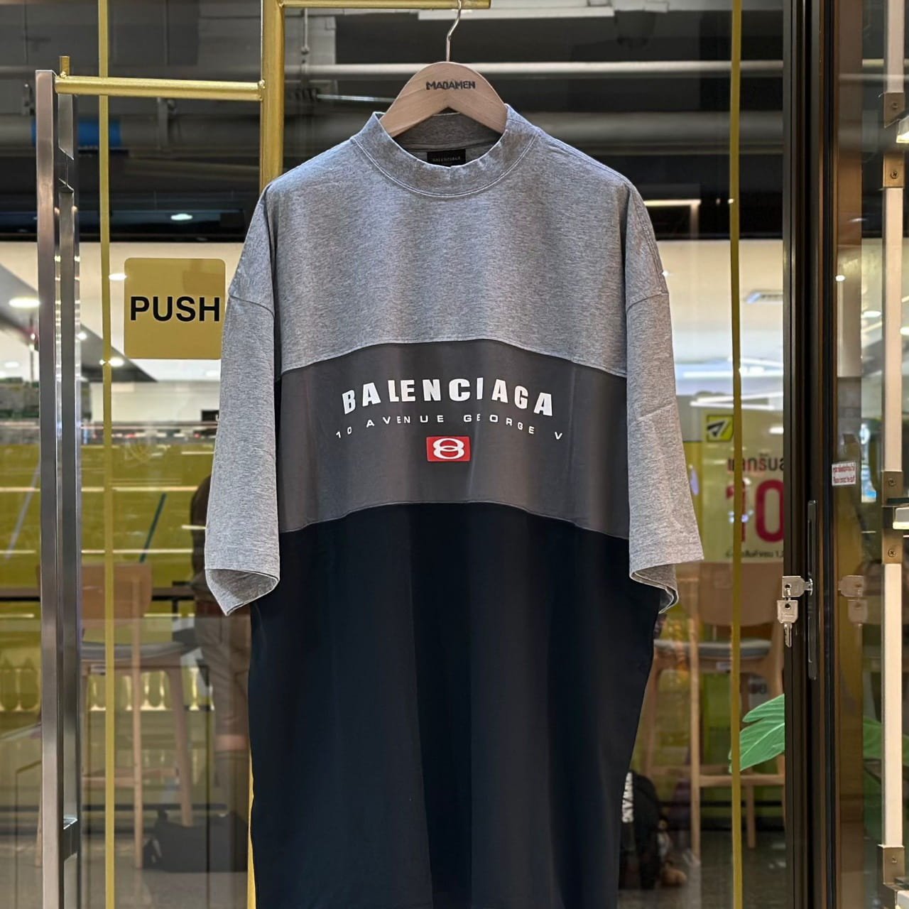 BALENCIAGA Unity Sport Dry Jersey T-Shirt Grey Black (1)