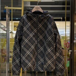 BURBERRY EKD Check Reversible Hooded Jacket