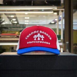 CHROME HEARTS Triple Crosses Embroidered Trucker Cap