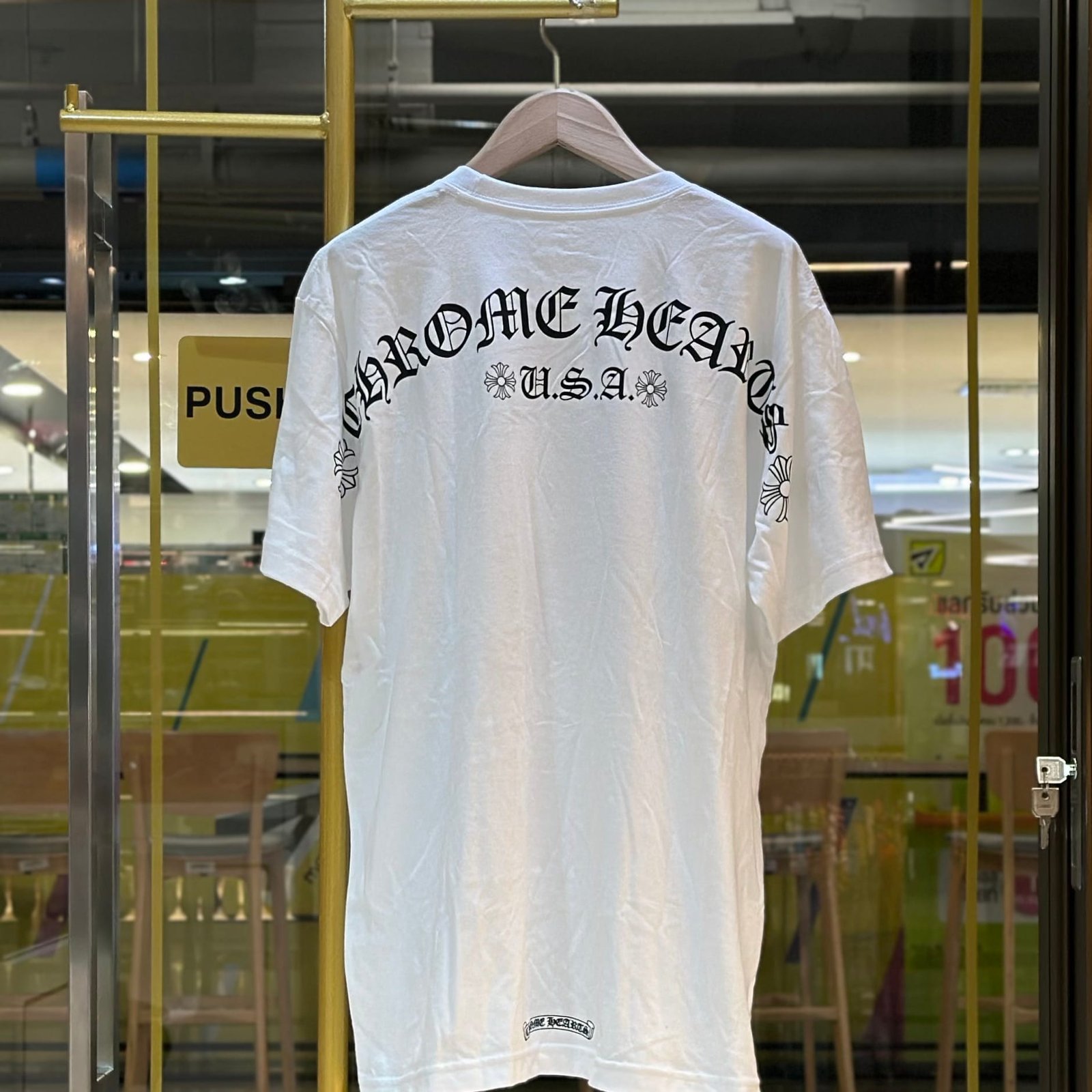 CHROME HEARTS USA Logo T-Shirt White (2)