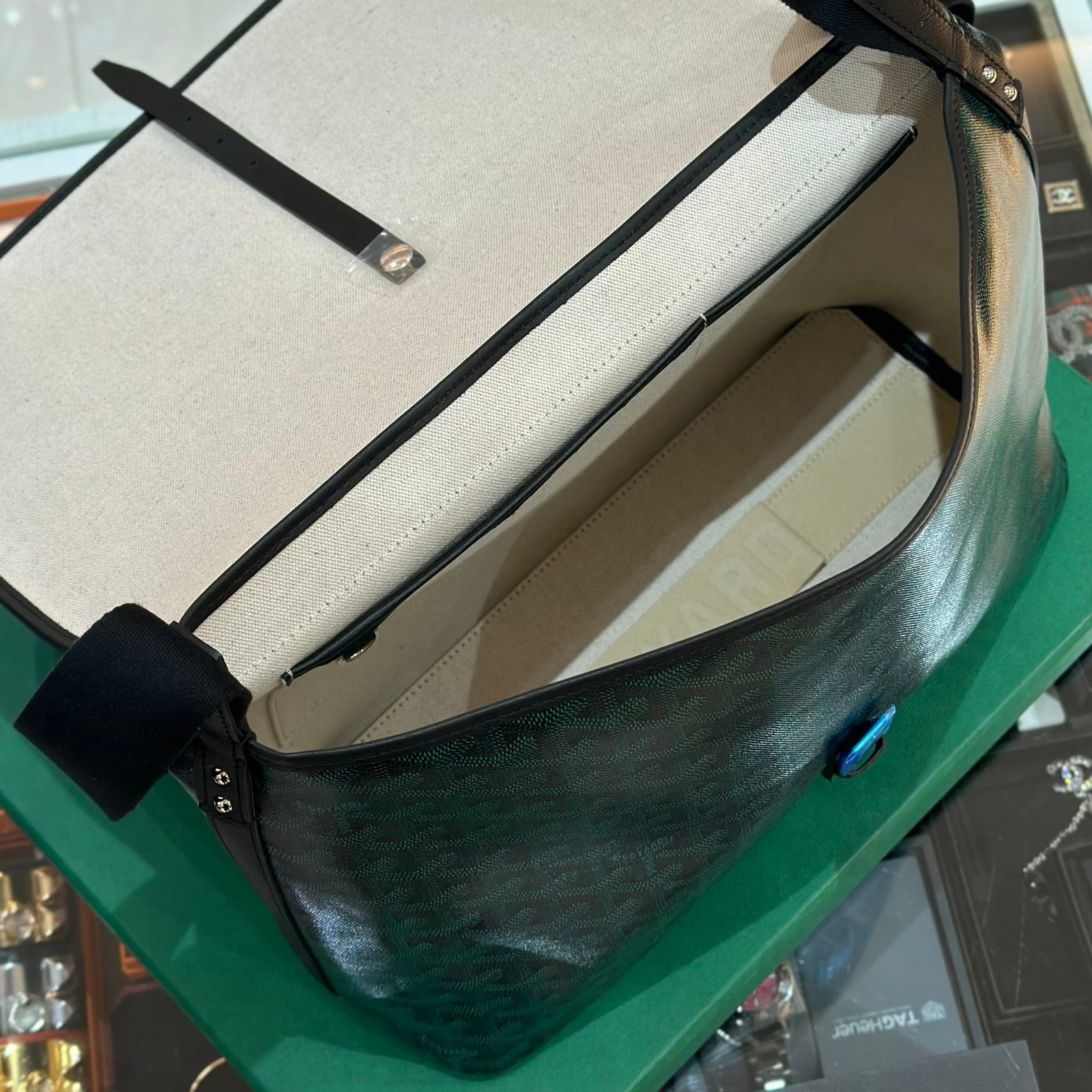 GOYARD 2026 Limited Edition Capetien MM Messenger Bag Evergreen (3)