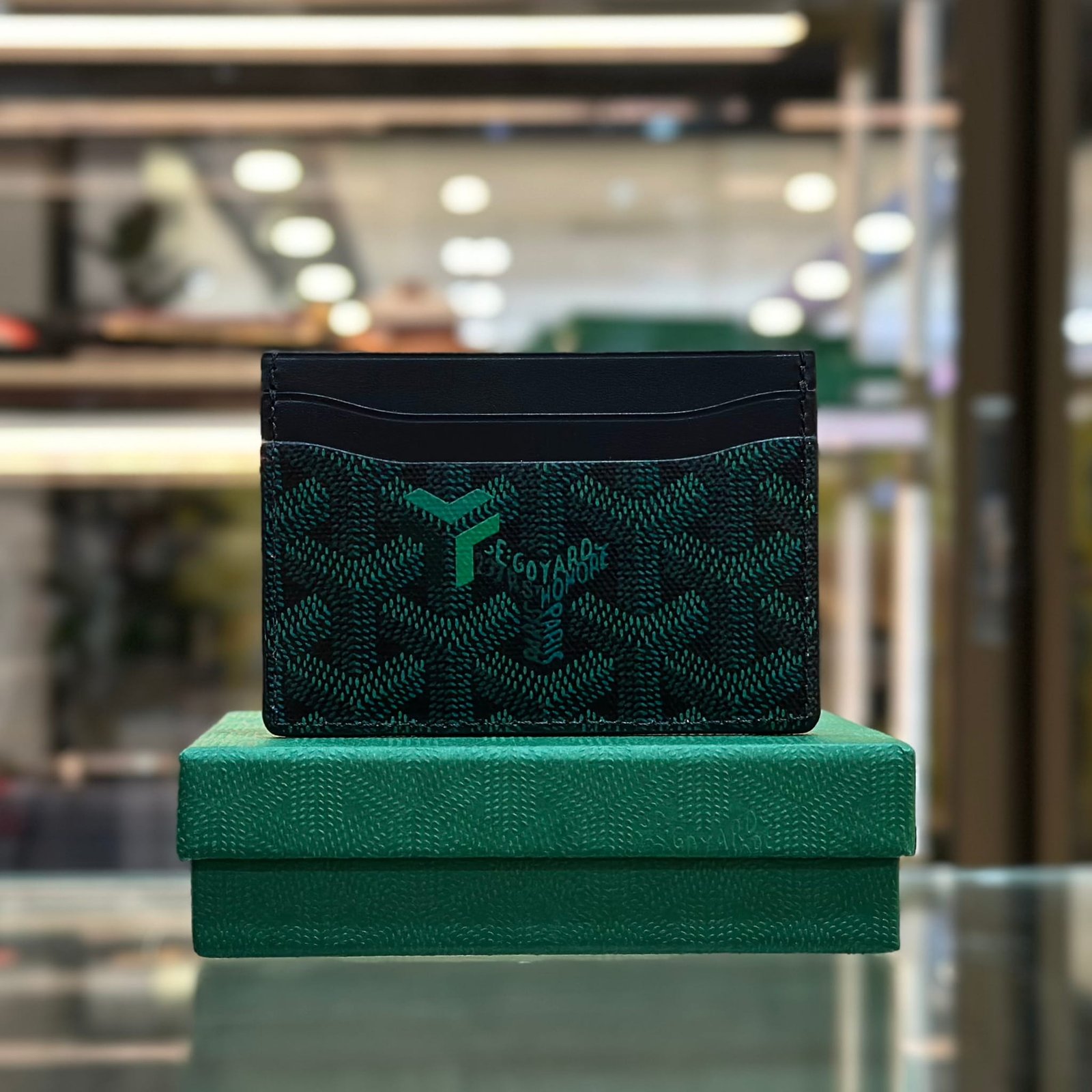 GOYARD 2026 Limited Edition Saint-Sulpice Card Wallet Evergreen (1)