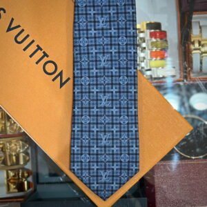 LOUIS VUITTON Monogram Windowpane Tie