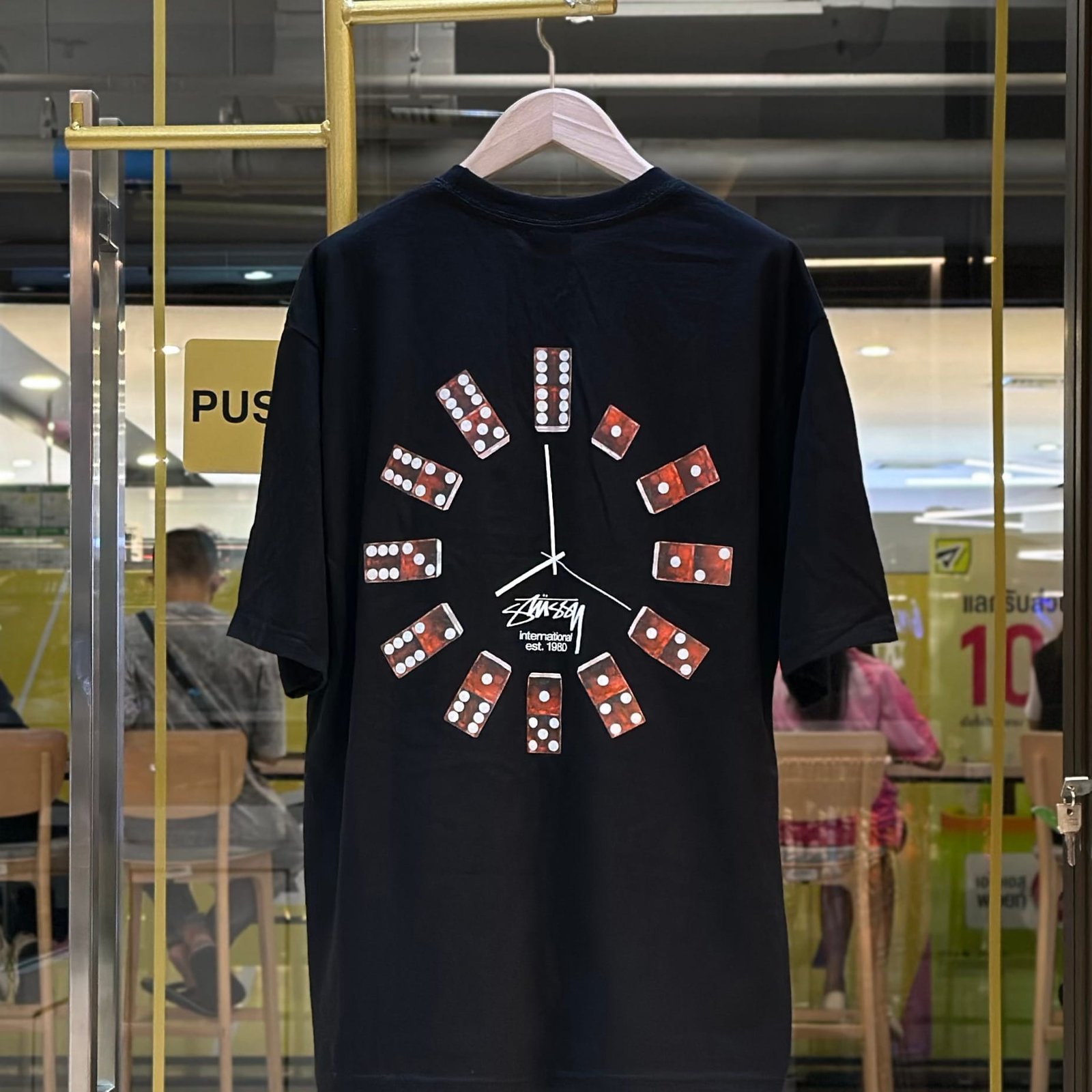 STUSSY Dice Clock T-Shirt Black (2)