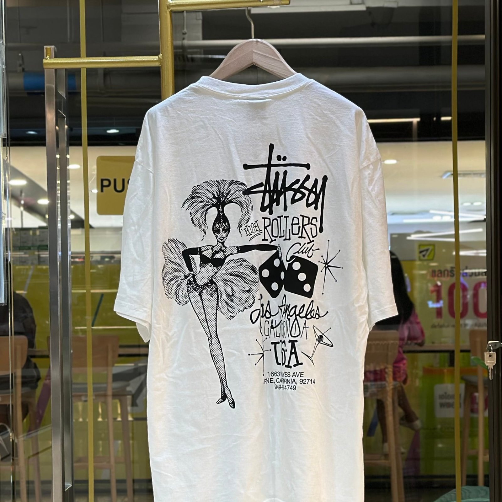 STUSSY High Rollers T-Shirt White (2)
