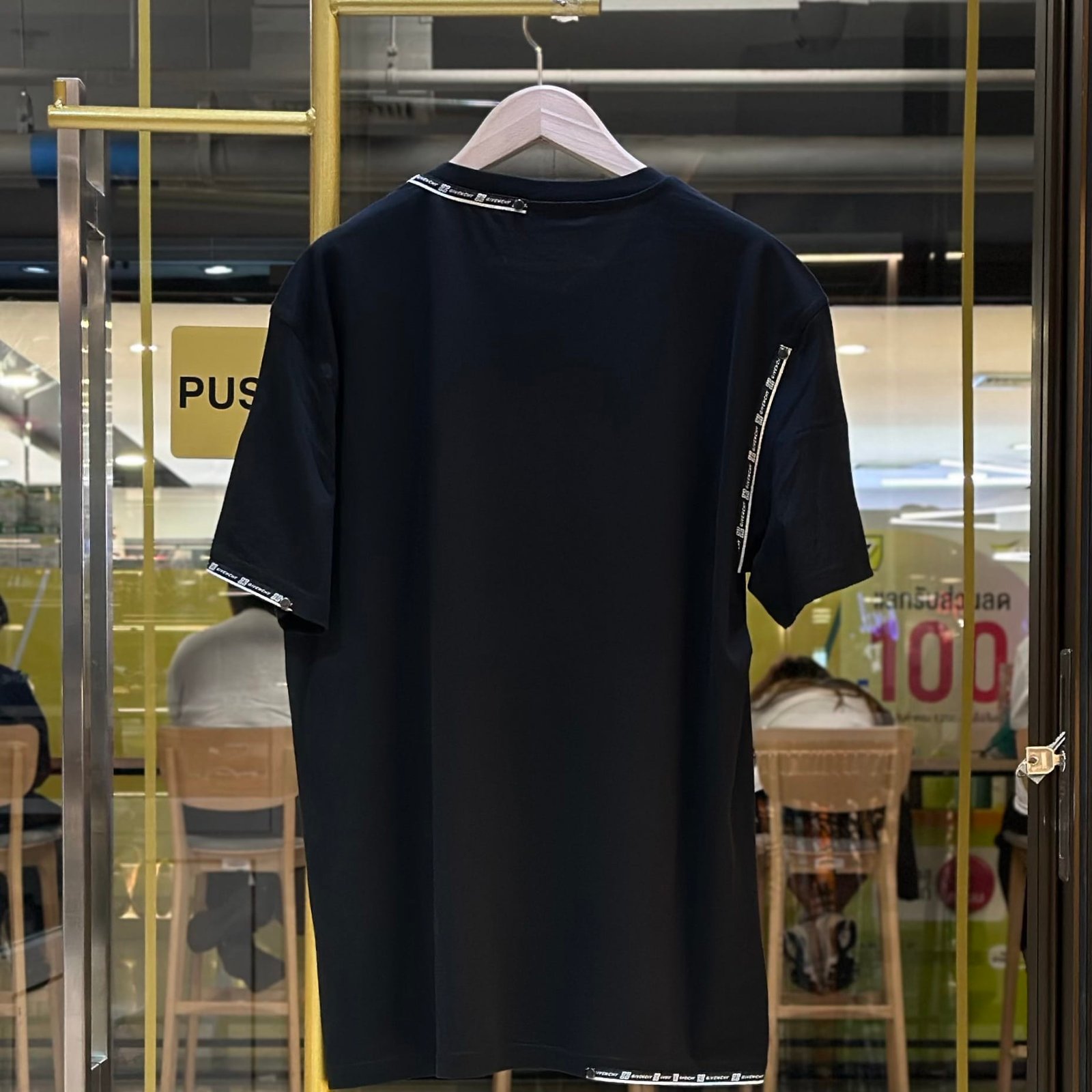 GIVENCHY Logo Strap T-Shirt Black (2)