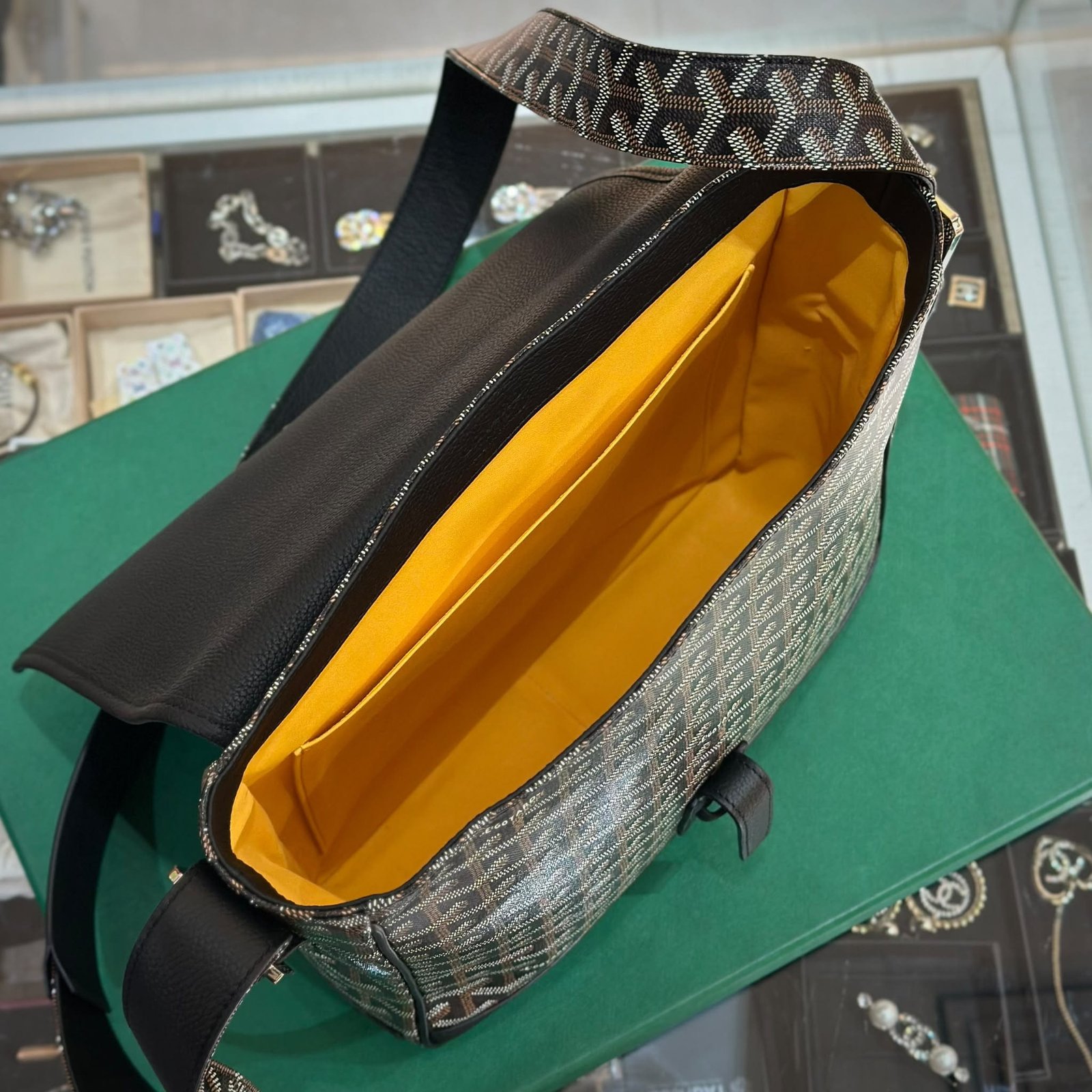 GOYARD Grand Bleu Messenger Bag Black (2)