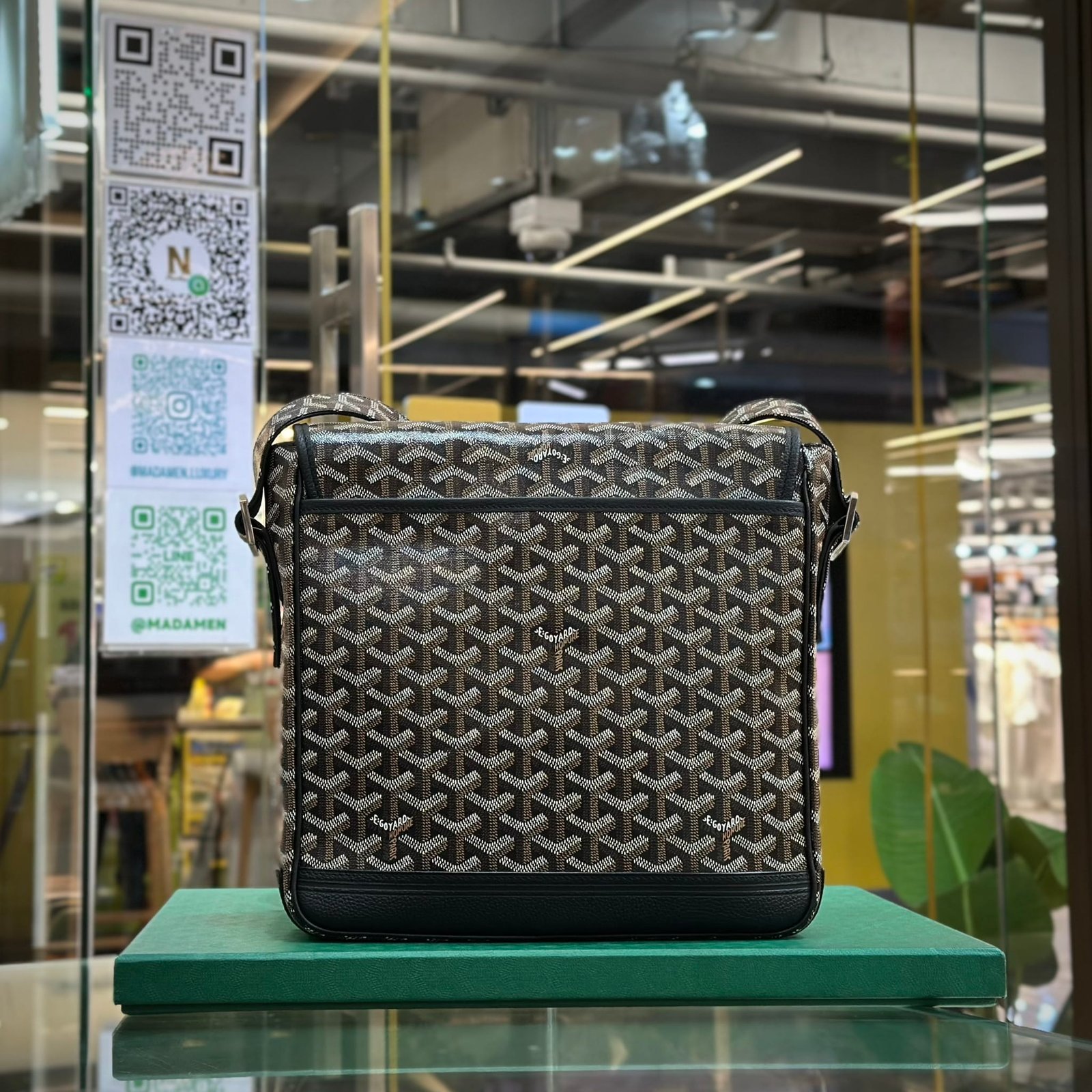 GOYARD Grand Bleu Messenger Bag Black (3)